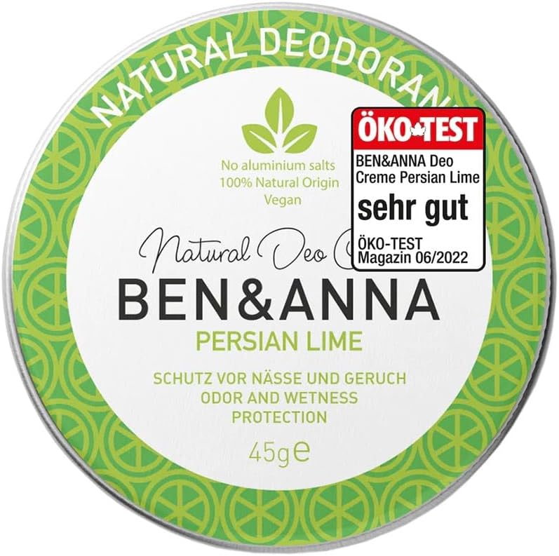 BEN & ANNA Deodorante naturale Persian Lime Scatola di metallo 45g