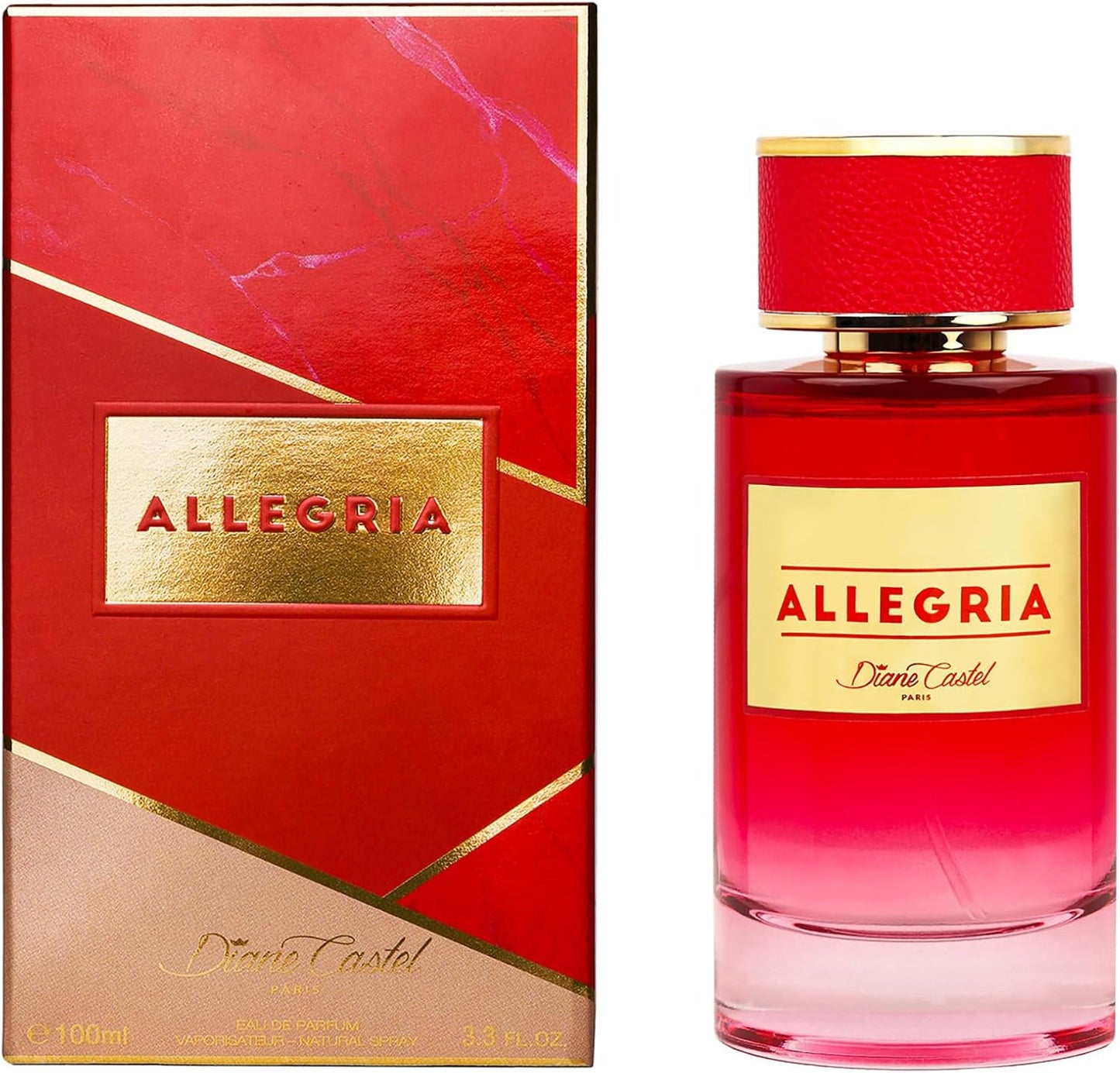 Allegria by Diane Castel – Eau de Parfum Donna – Elegance Intemporelle & Sensuality Parigine – Flacone Luxe 100 ml
