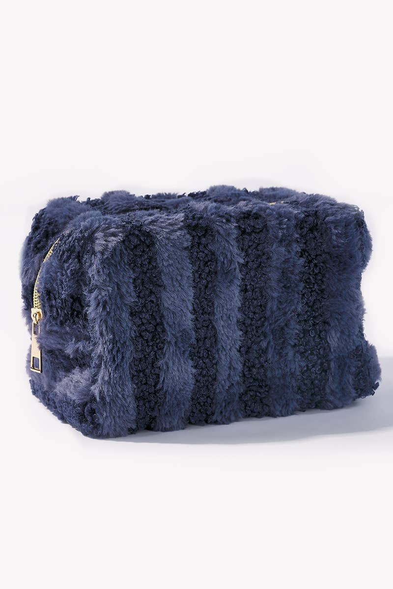 BYREN | ÉLINE L'ATELIER - Astuccio per trucchi Teddy a righe rettangolare CY232JH