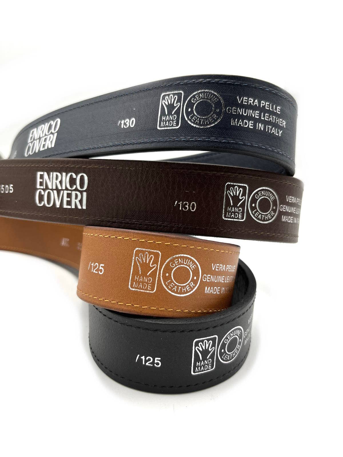 Cintura in vera pelle, Prodotta in Italia, Enrico Coveri, EC3505