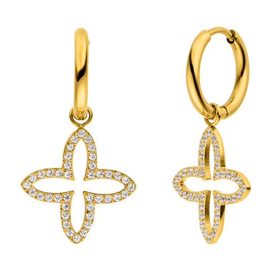 Schmuckgroßhandel - Luxe Fleur Orecchini | placcato in oro 18K