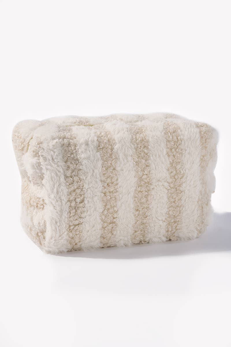 BYREN | ÉLINE L'ATELIER - Astuccio per trucchi Teddy a righe rettangolare CY232JH