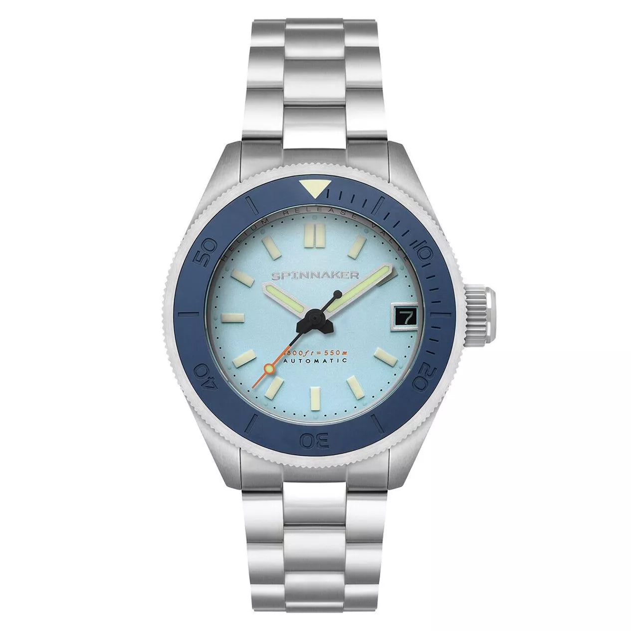 Spinnaker Piccard Orologio automatico da uomo da 45 mm con cinturino in acciaio inossidabile SP-5098