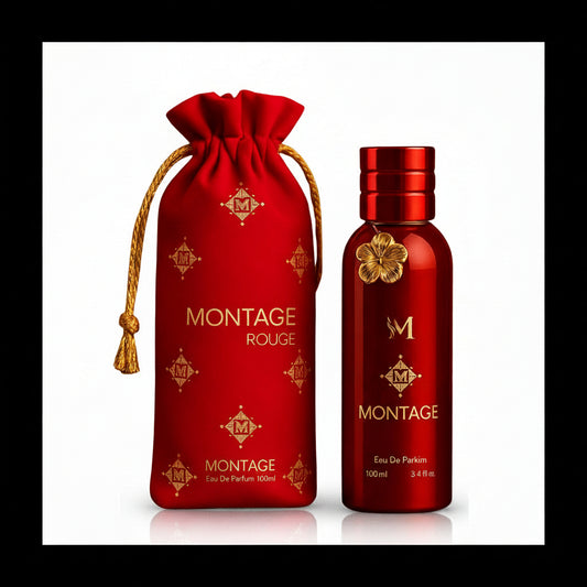 Montage Rouge Natural Spray Eau de Parfum 100 ml, Unisex Fragrance Intense Persistence, Refined, Persistent