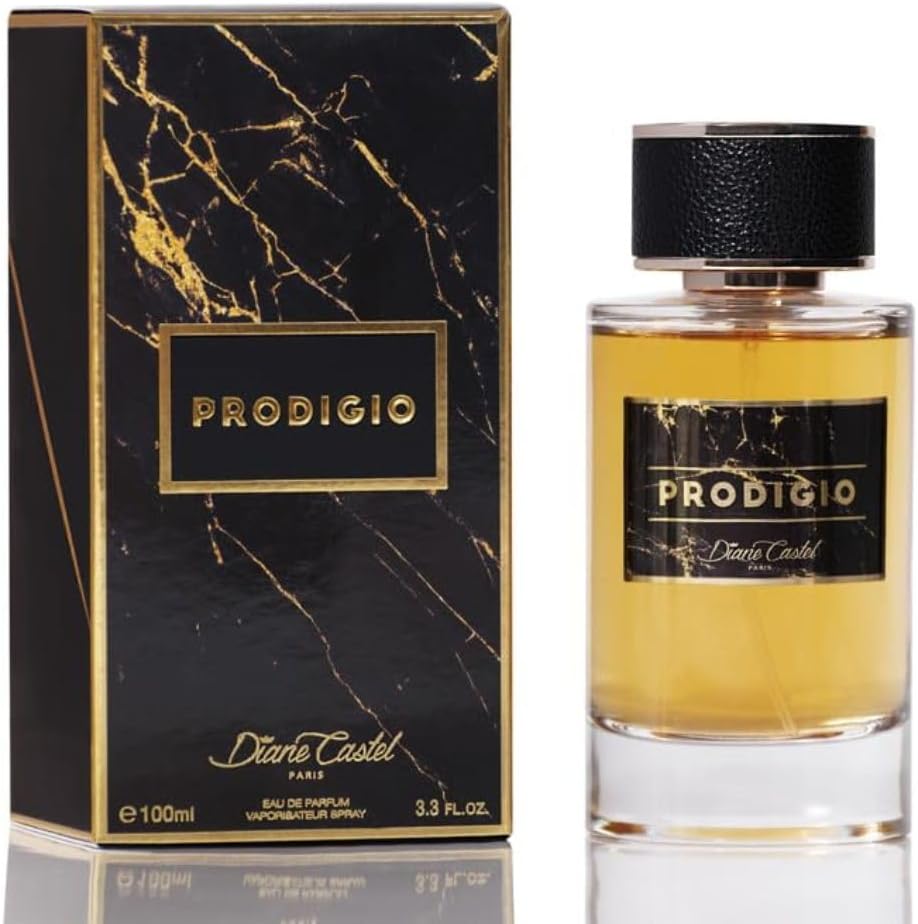 Prodigio Eau de Parfum 100ml – Profumo intenso ed elegante per uomo – Diane Castel Paris – Made in France