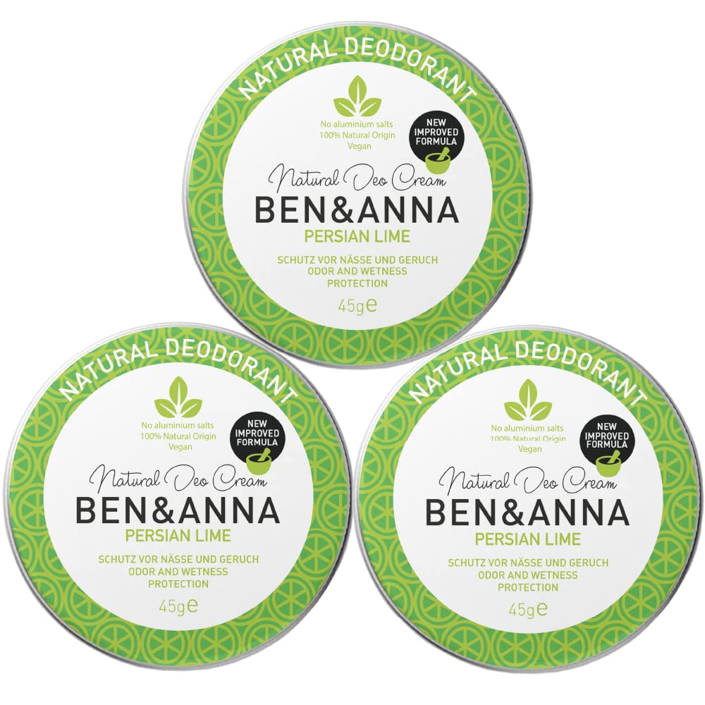 BEN & ANNA Deodorante naturale Persian Lime Scatola di metallo 45g