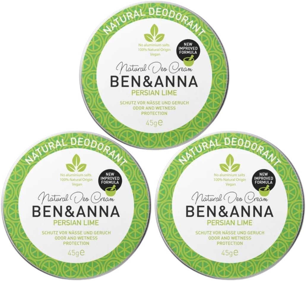 BEN & ANNA Deodorante naturale Persian Lime Scatola di metallo 45g