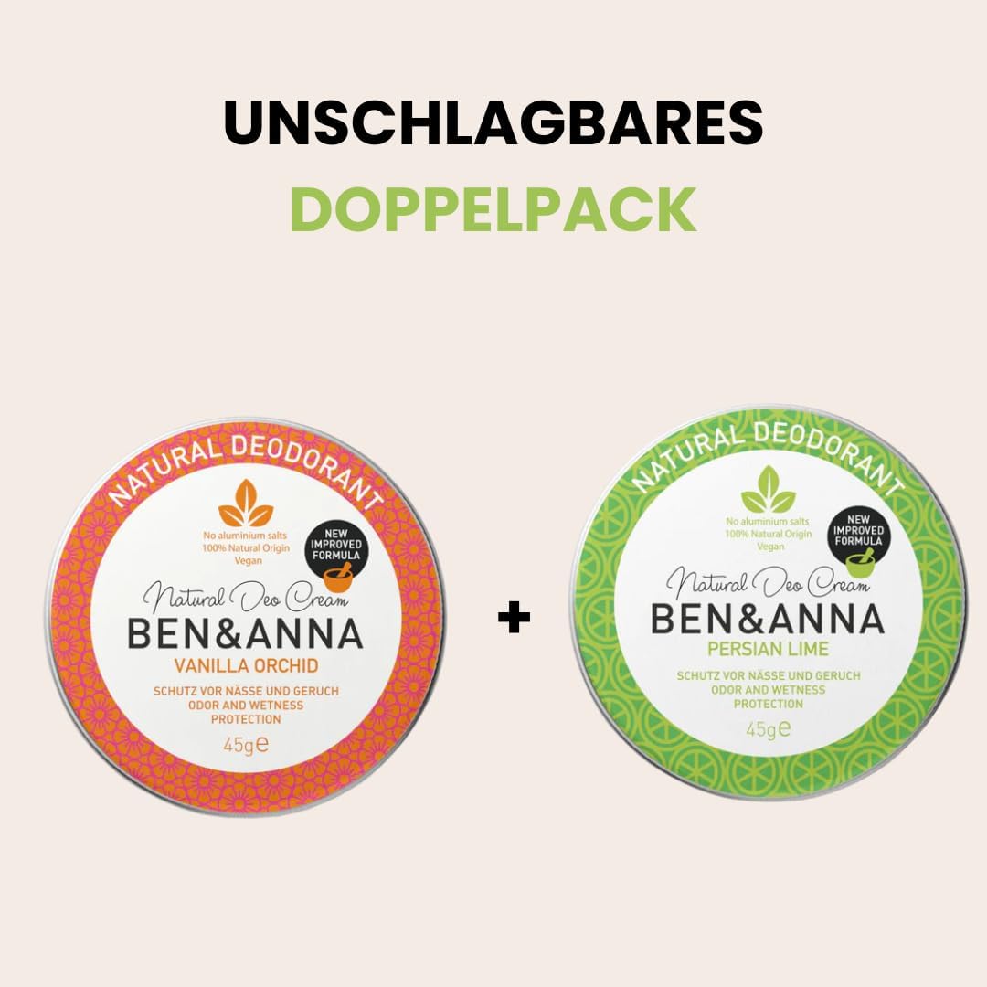BEN & ANNA Deodorante naturale Persian Lime Scatola di metallo 45g