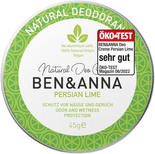 BEN & ANNA Deodorante naturale Persian Lime Scatola di metallo 45g