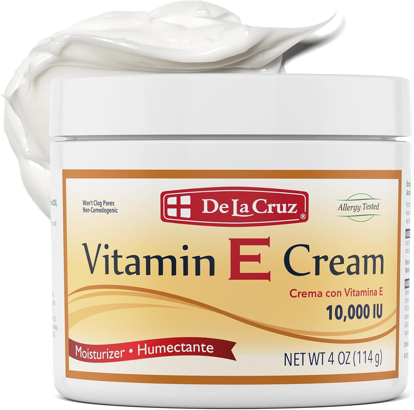 De La Cruz Vitamin E Cream, 4 Ounce by De La Cruz