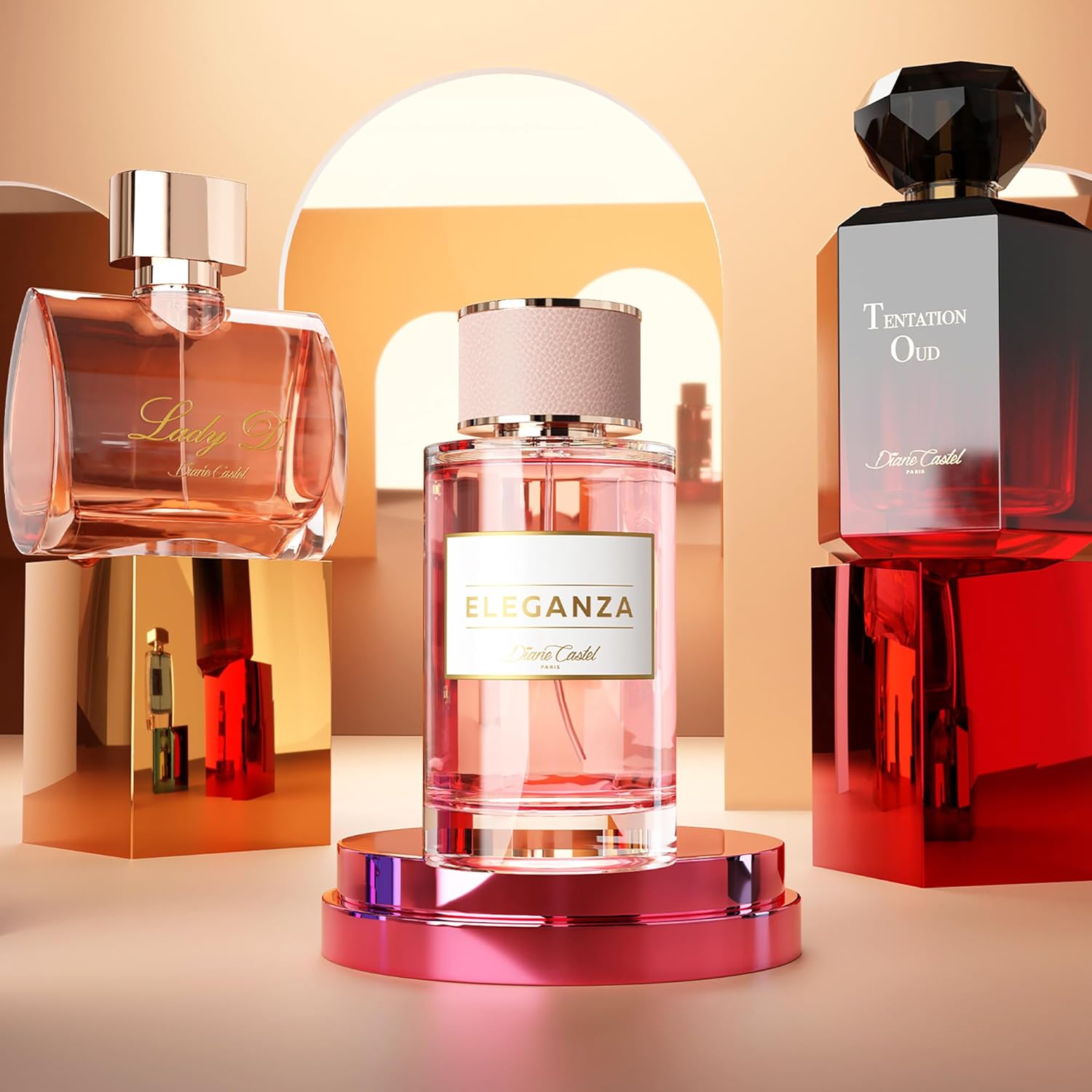 Eau De Parfum Tentation Oud - Diane Castel - Nebbia Profumata -