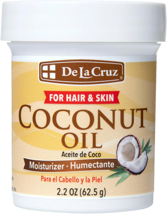 De La Cruz - Coconut Oil, Moisturizer for Hair & Skin 2.2 oz/Aceite de Coco by De La Cruz