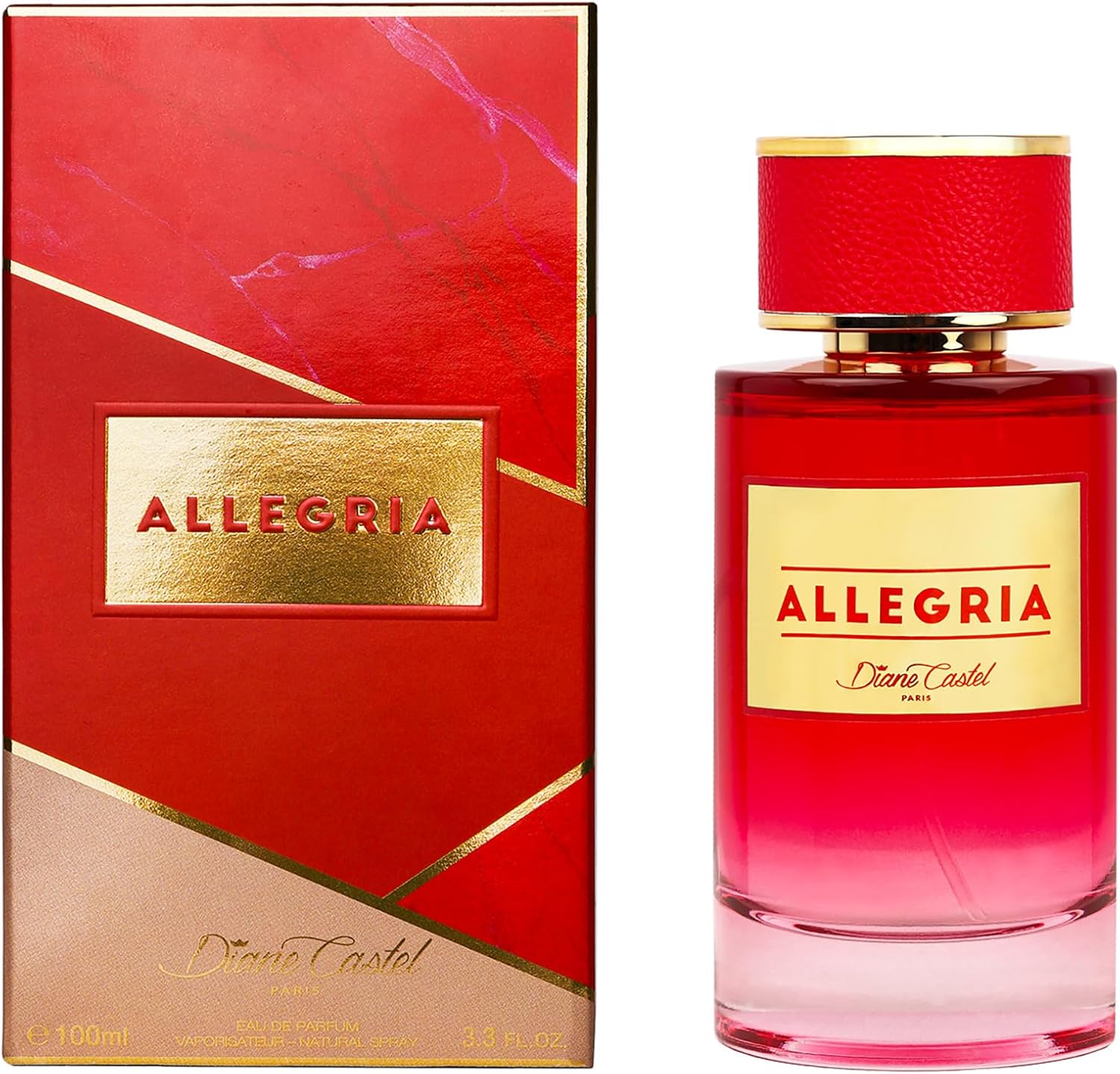 Allegria by Diane Castel – Eau de Parfum Donna – Elegance Intemporelle & Sensuality Parigine – Flacone Luxe 100 ml
