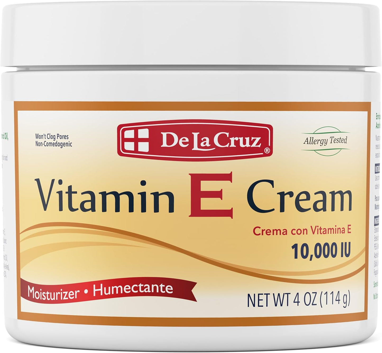 De La Cruz Vitamin E Cream, 4 Ounce by De La Cruz
