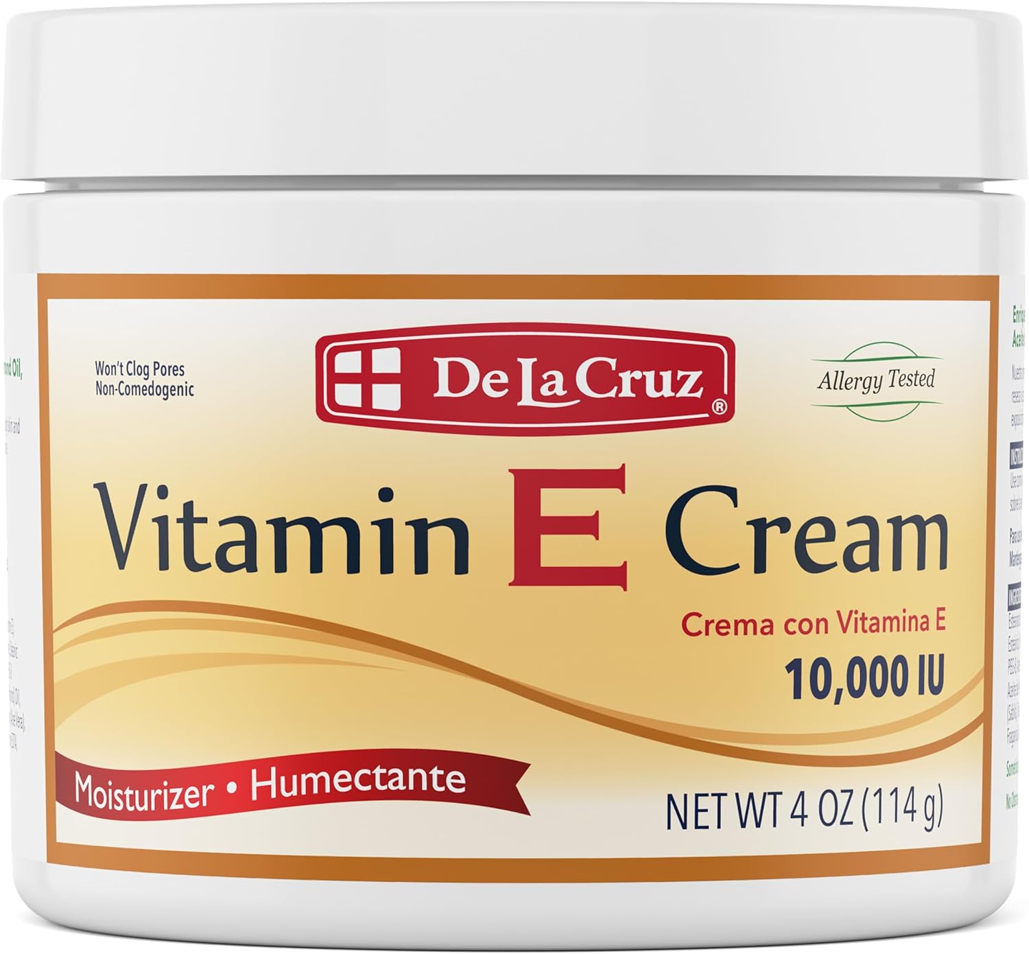 De La Cruz Vitamin E Cream, 4 Ounce by De La Cruz