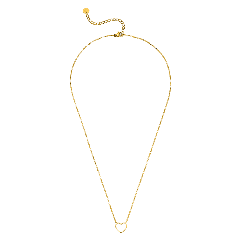 Schmuckgroßhandel - Collana Fine Heart | placcato in oro 18K