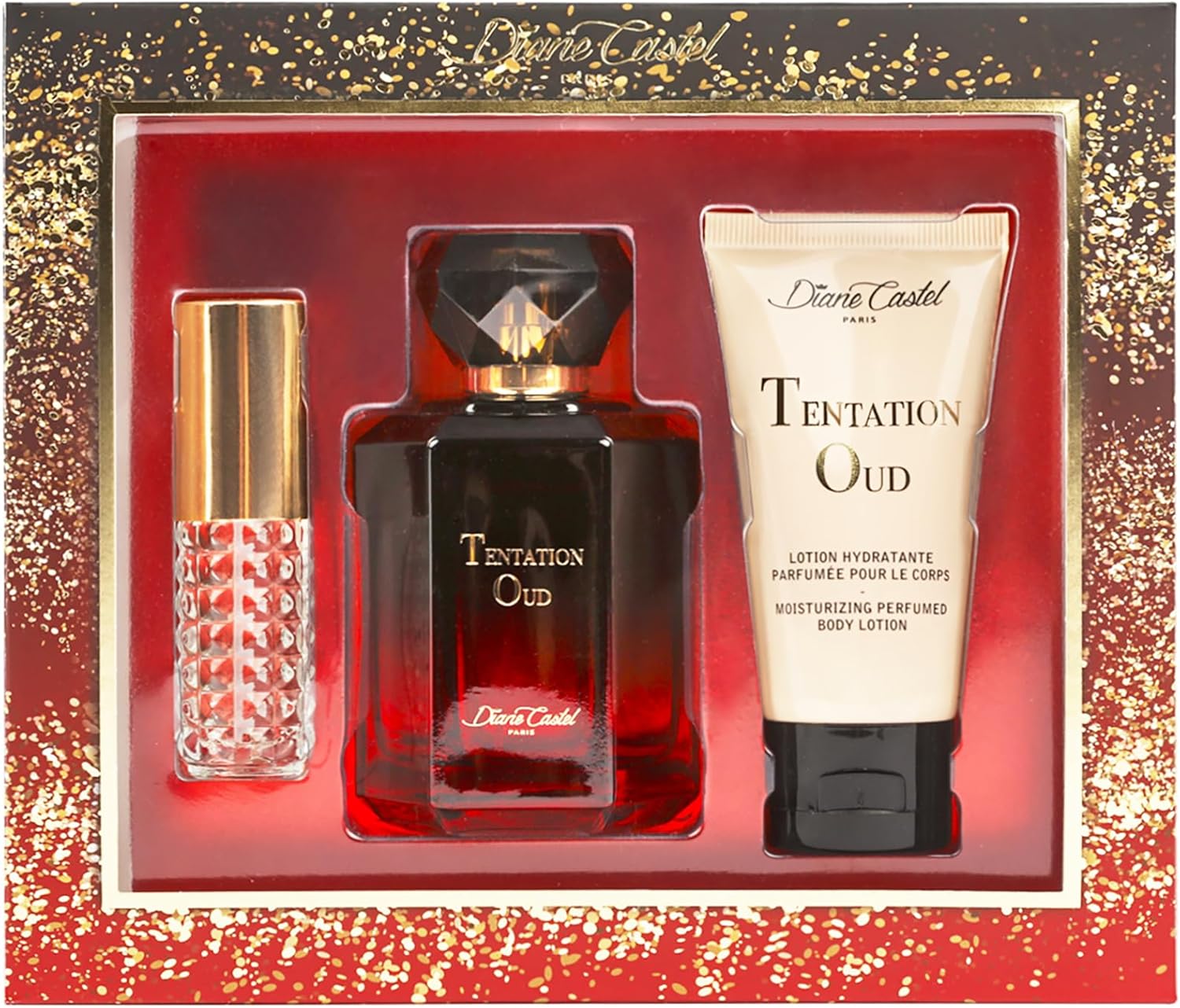 Cofanetto Profumo - Tentazione Oud - Diane Castel - Nebbia profumata - 3 unità