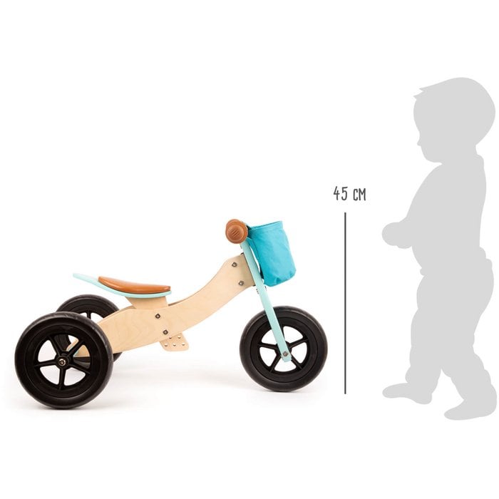 Bici senza pedali Trike Maxi 2 in 1 Turchese | Small foot