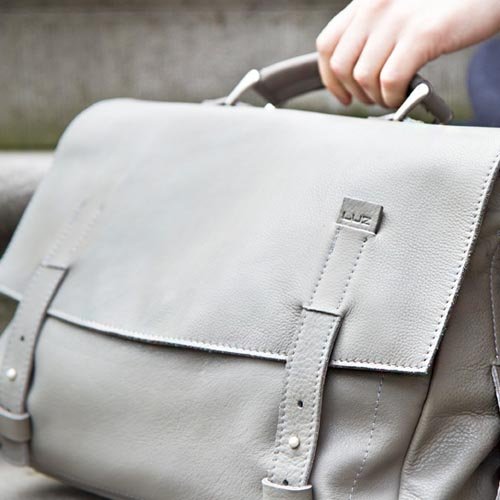 Borsa Pelle Alice - grigia