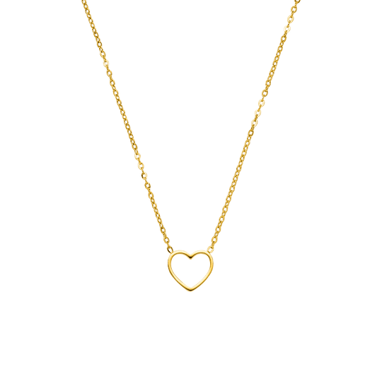 Schmuckgroßhandel - Collana Fine Heart | placcato in oro 18K